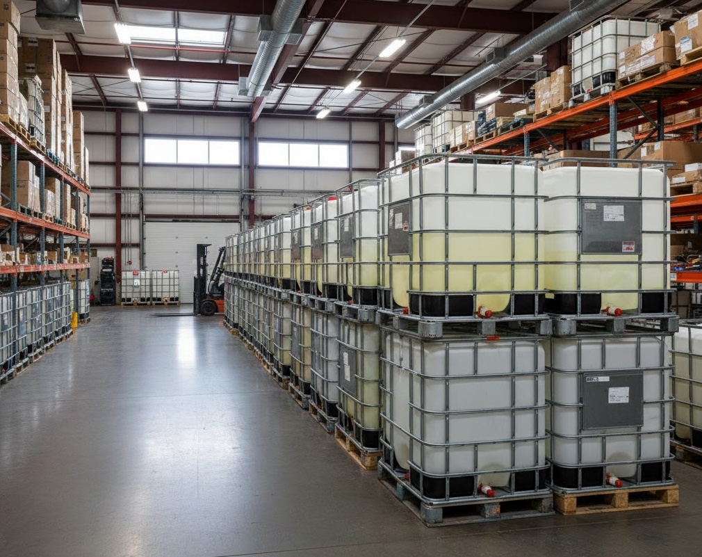 Organized IBC storage facility